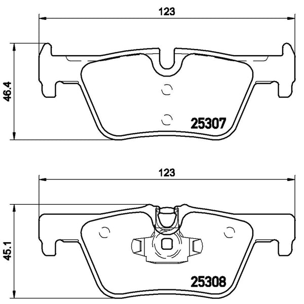 Balatas De Freno Trasera Para Bmw 328I 2012-2016