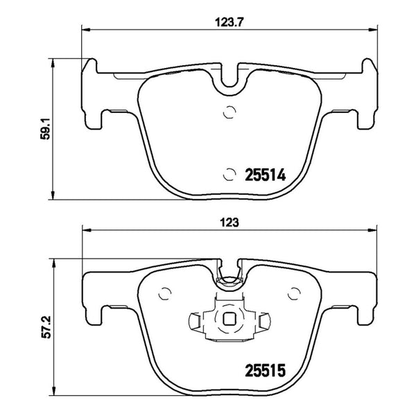 Balatas De Freno Trasera Para Bmw 335I 2012-2015