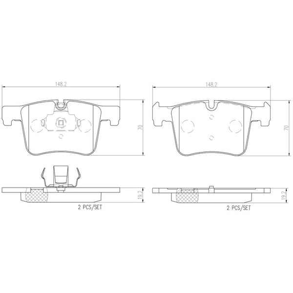 Balatas De Freno Delantera Para Bmw X3 2011-2017