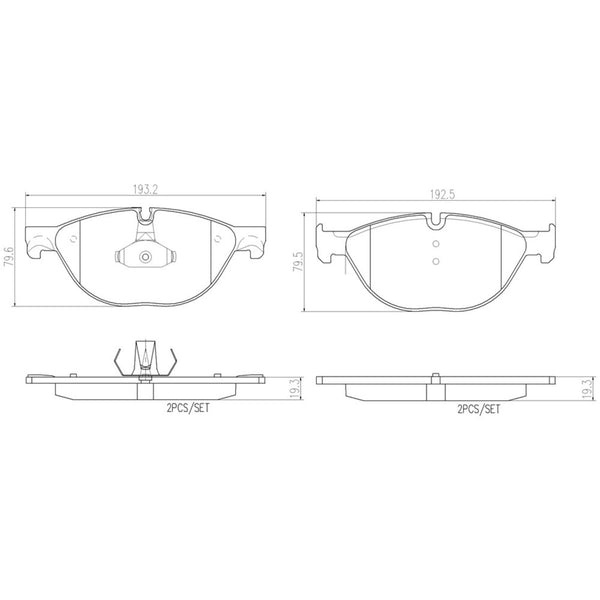 Balatas De Freno Delantera Para Bmw 750I 2009-2015