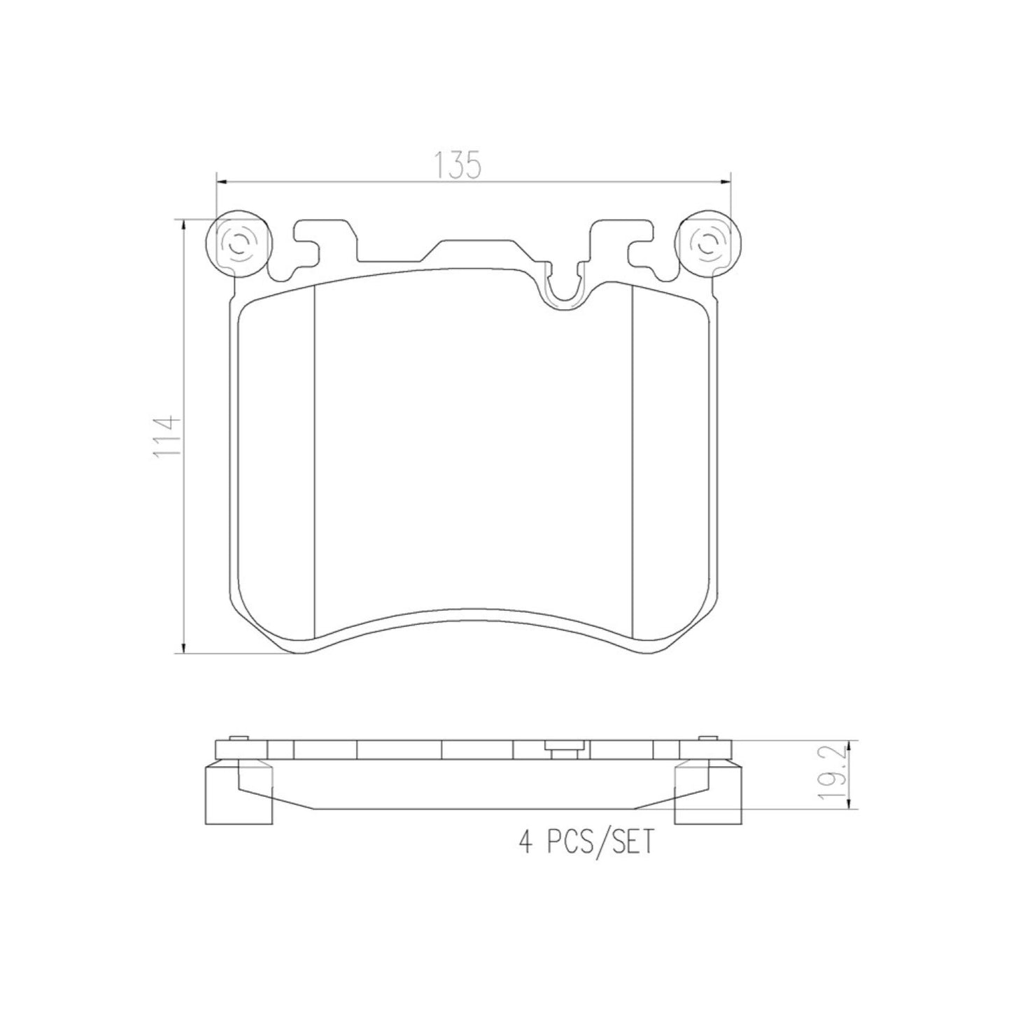 Balatas De Freno Delantera Para Bmw X5 2010-2013