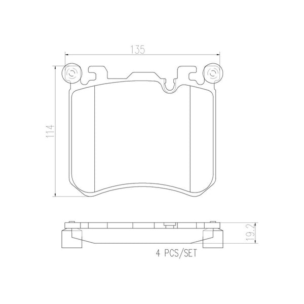 Balatas De Freno Delantera Para Bmw X5 2010-2013
