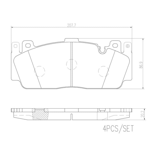Balatas De Freno Delantera Para Bmw M5 2013-2016