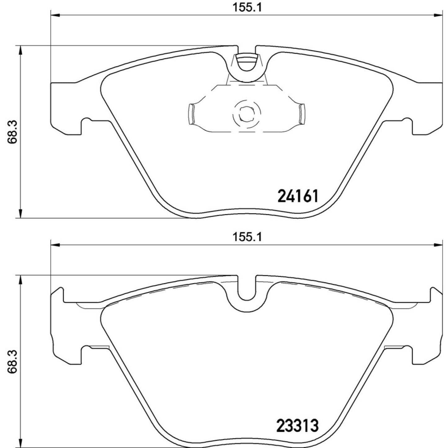 Balatas De Freno Delantera Para Bmw 645Ci 2005-2005