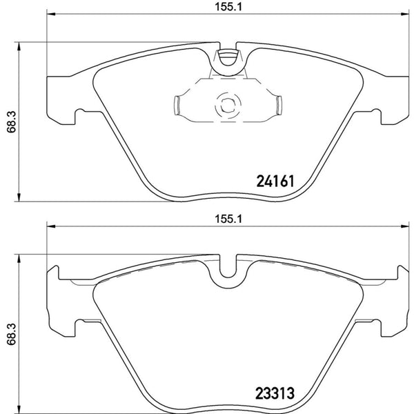 Balatas De Freno Delantera Para Bmw 645Ci 2005-2005