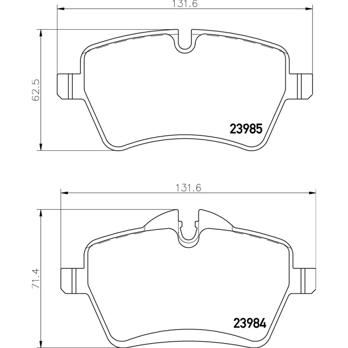 Balatas De Freno Delantera Para Mini Cooper 2002-2012