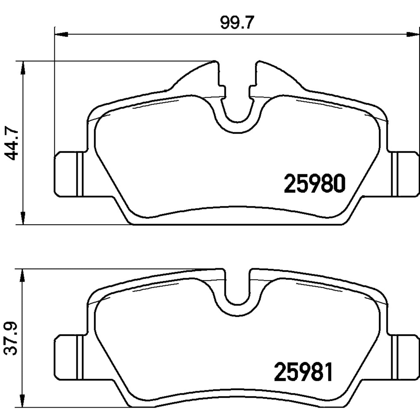 Balatas De Freno Trasera Para Mini Cooper 2013-2022