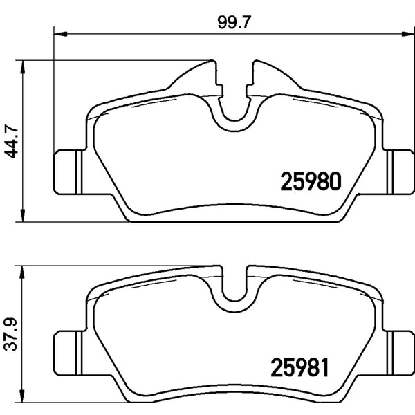 Balatas De Freno Trasera Para Mini Cooper 2013-2022
