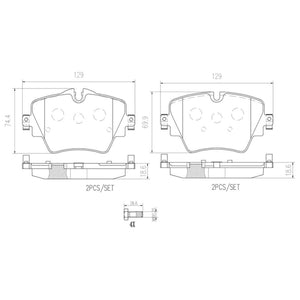 Balatas De Freno Delantera Para Mini Cooper 2014-2014