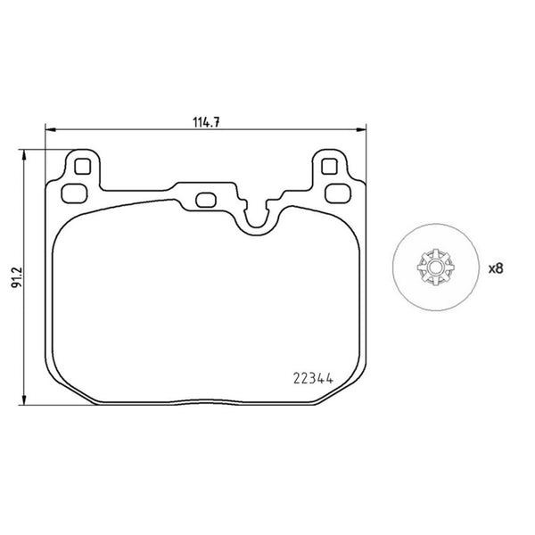Balatas De Freno Delantera Para Mini Cooper 2013-2022