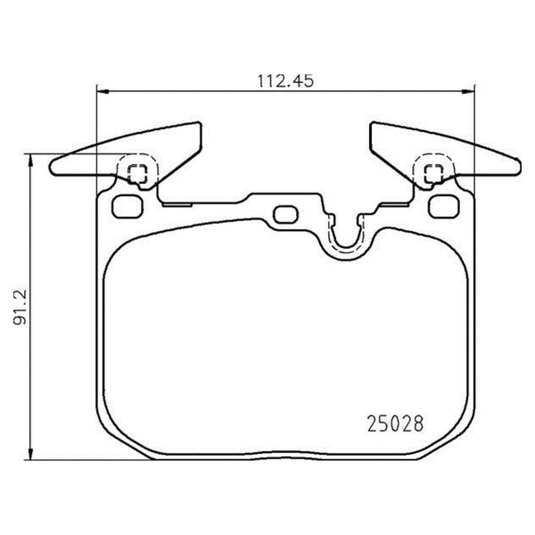Balatas De Freno Delantera Para Bmw 118I 2019-2022