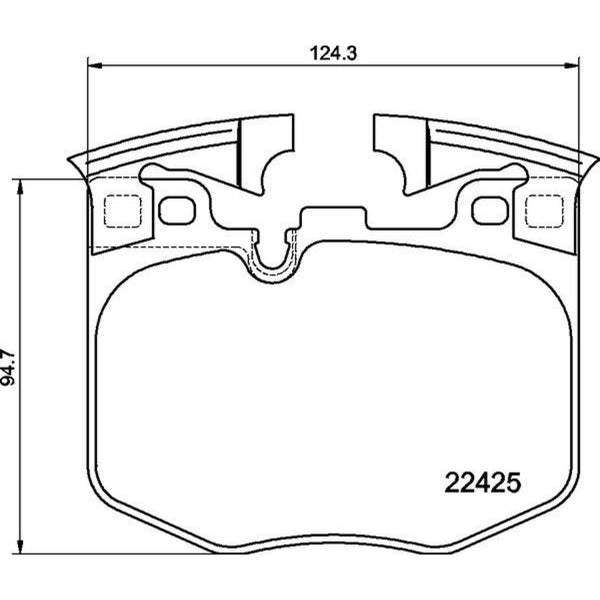 Balatas De Freno Delantera / Trasera Para Bmw 740I 2016-2019