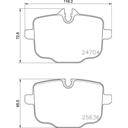 Balatas De Freno Trasera Para Bmw 740I 2016-2021