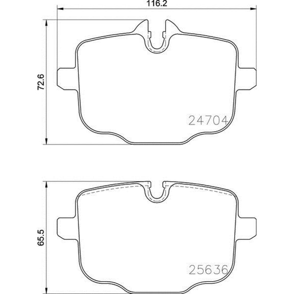 Balatas De Freno Trasera Para Bmw 740I 2016-2021