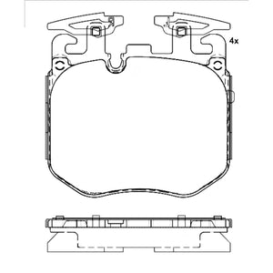 Balatas De Freno Delantera Para Bmw 750I 2016-2019