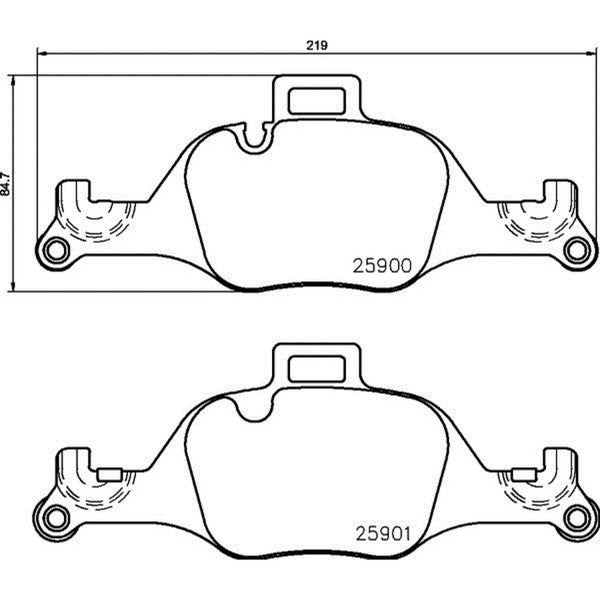 Balatas De Freno Delantera Para Bmw 540I 2017-2019