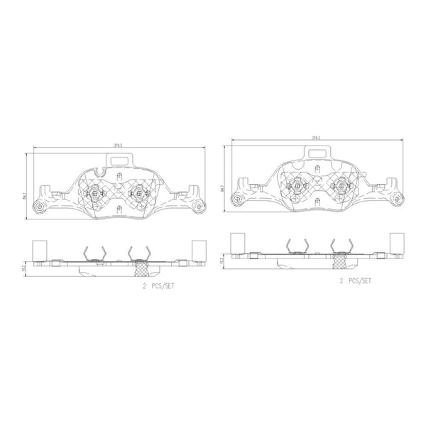 Balatas De Freno Delantera Para Bmw 540I 2017-2019