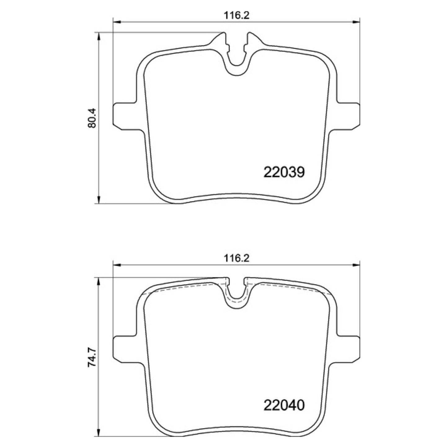 Balatas De Freno Trasera Para Bmw M760I Xdrive 2018-2021