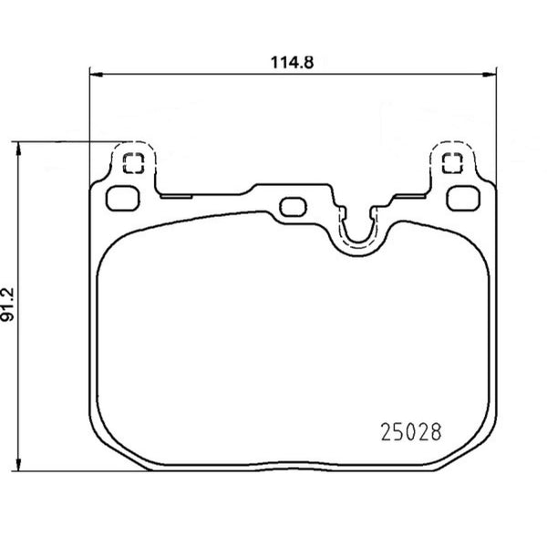 Balatas De Freno Delantera Para Bmw X2 2019-2022