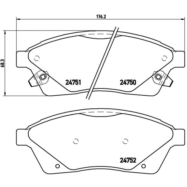 Balatas De Freno Delantera Para Cadillac Srx 2015-2016