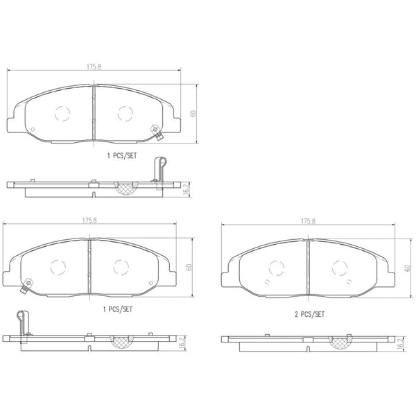 Balatas De Freno Delantera Para Cadillac Cts 2008-2014