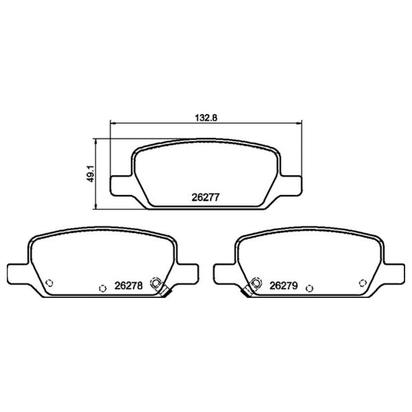 Balatas De Freno Trasera Para Tesla 3 2017-2023