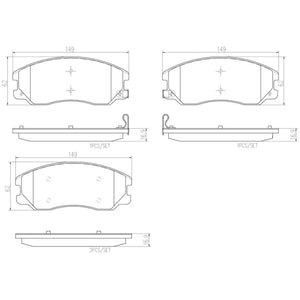 Balatas De Freno Delantera Para Chevrolet Equinox 2007-2008