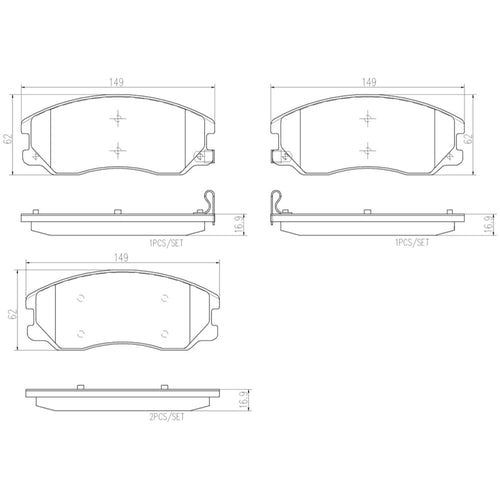 Balatas De Freno Delantera Para Chevrolet Equinox 2007-2008