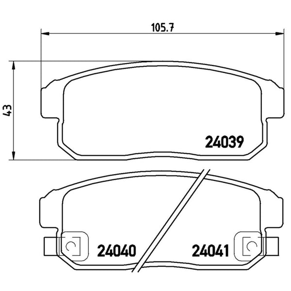 Balatas De Freno Trasera Para Nissan Maxima 2001-2003