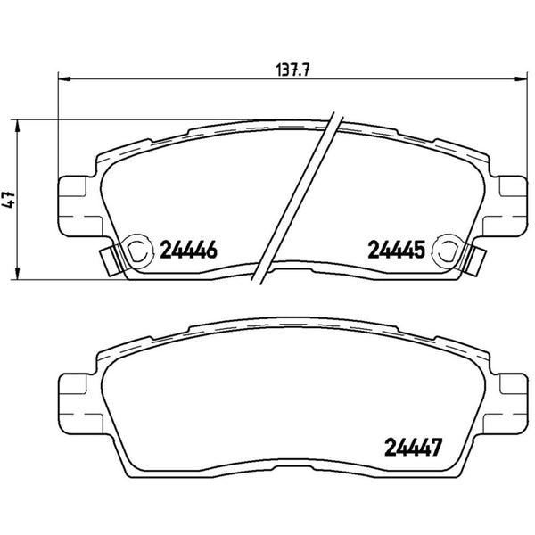 Balatas De Freno Trasera Para Chevrolet Trailblazer 2002-2008