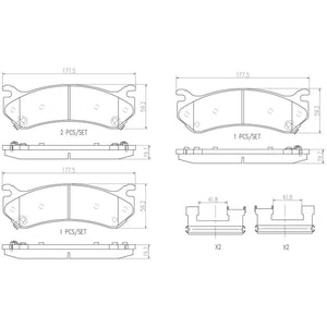 Balatas De Freno Delantera Para Cadillac Escalade 2002-2006