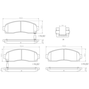 Balatas De Freno Delantera Para Saturn Vue 2002-2007