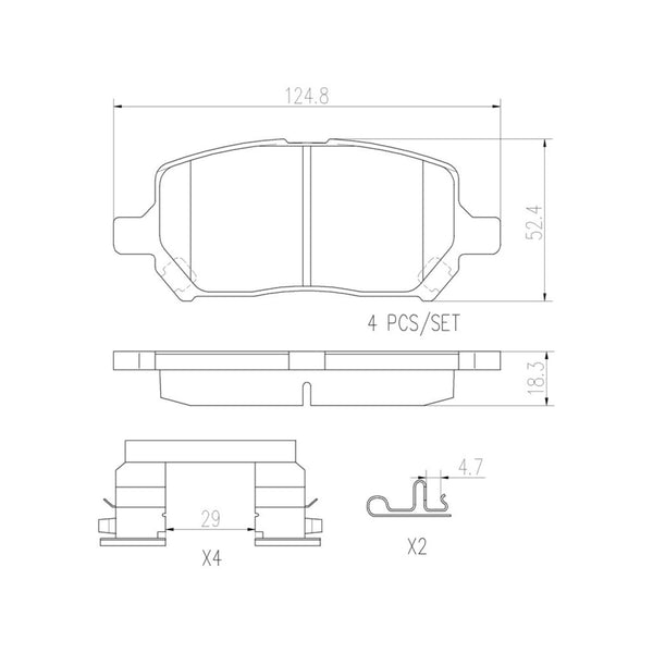 Balatas De Freno Delantera Para Saturn Ion 2003-2007