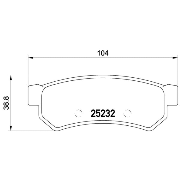 Balatas De Freno Trasera Para Chevrolet Optra 2006-2010