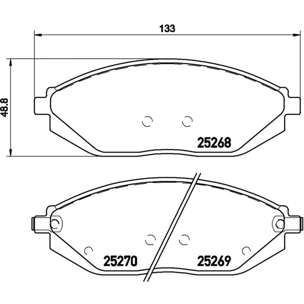 Balatas De Freno Delantera Para Chevrolet Spark 2011-2015