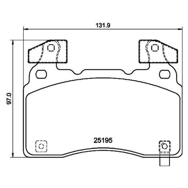 Balatas De Freno Delantera Para Chevrolet Camaro 2010-2020