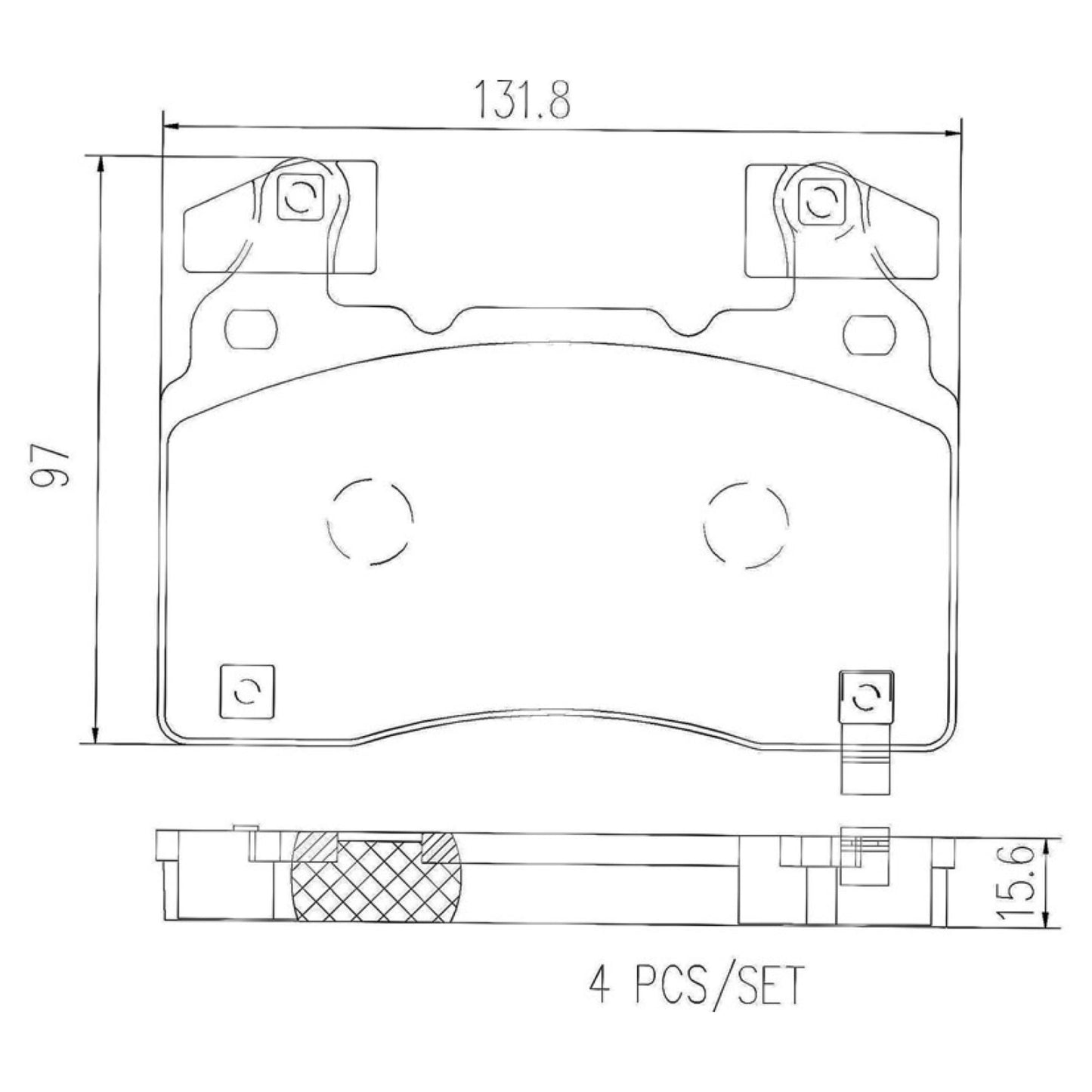 Balatas De Freno Delantera Para Chevrolet Camaro 2010-2020
