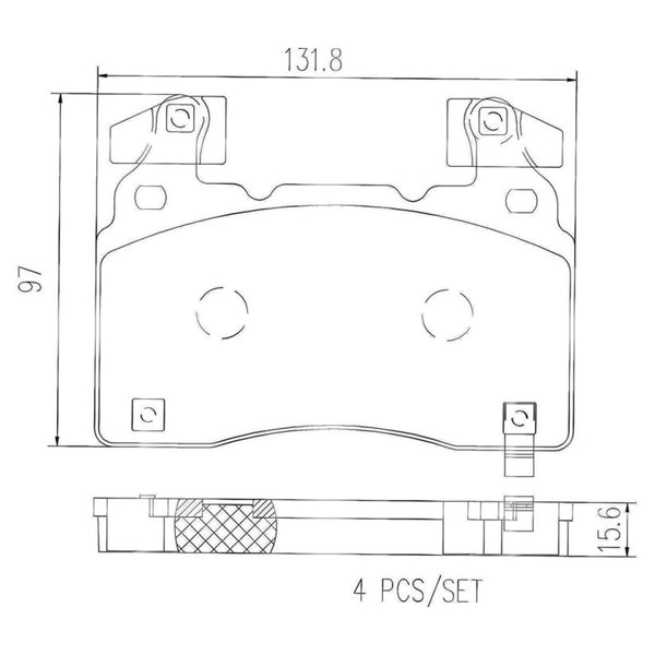 Balatas De Freno Delantera Para Chevrolet Camaro 2010-2020