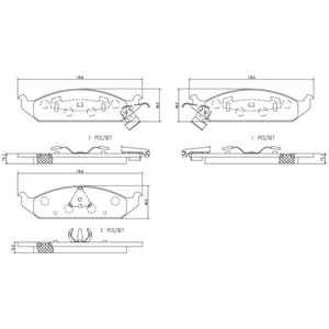 Balatas De Freno Delantera Para Chrysler Cirrus 1995-2000
