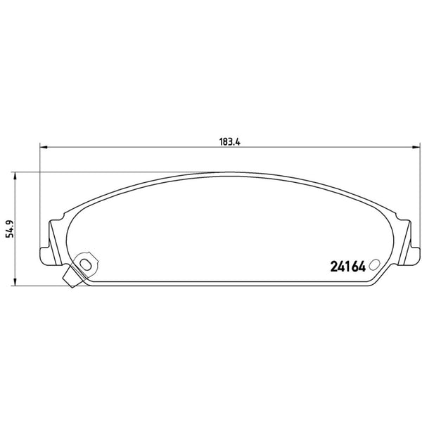 Balatas De Freno Delantera Para Dodge Charger 2006-2016