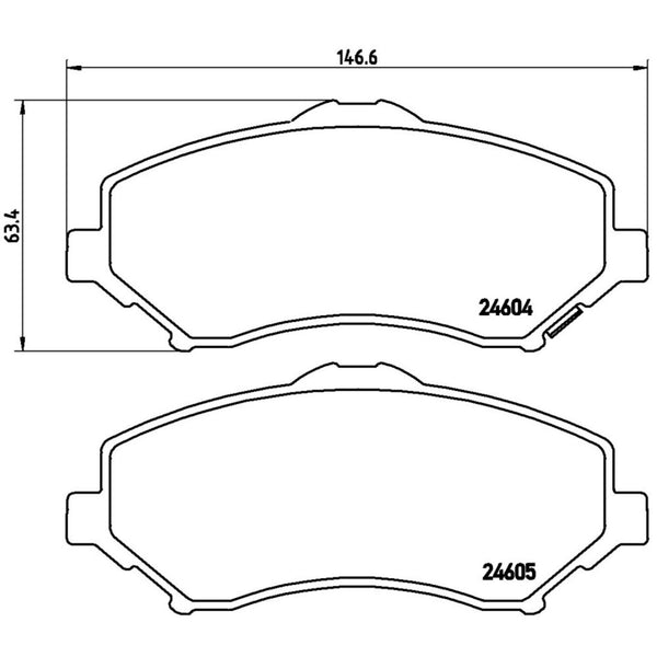 Balatas De Freno Delantera Para Chrysler Town & Country 2008-2008