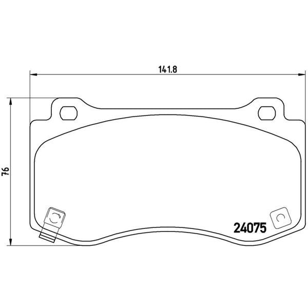 Balatas De Freno Delantera Para Chrysler 300 2005-2007