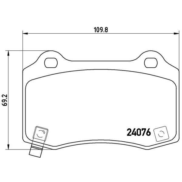 Balatas De Freno Trasera Para Dodge Charger 2006-2019