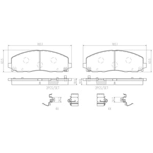 Balatas De Freno Delantera Para Volkswagen Routan 2009-2014