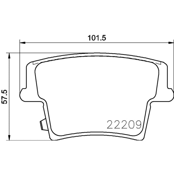 Balatas De Freno Trasera Para Chrysler 300 2005-2008