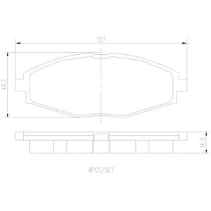 Balatas De Freno Delantera Para Pontiac Matiz 2004-2010
