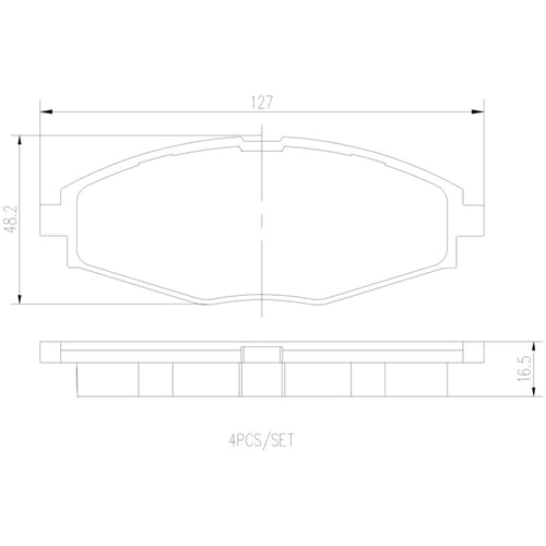 Balatas De Freno Delantera Para Pontiac Matiz 2004-2010