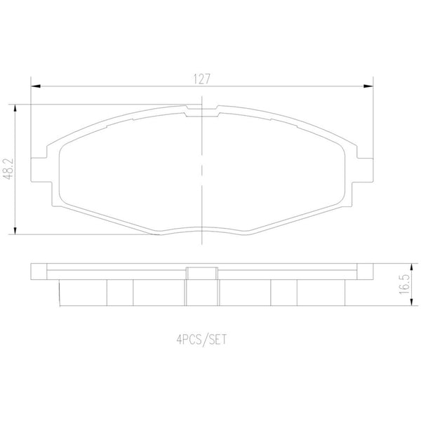 Balatas De Freno Delantera Para Pontiac Matiz 2004-2010