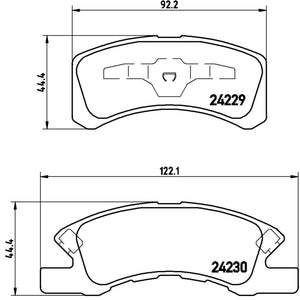 Balatas De Freno Delantera Para Mitsubishi Mirage 2015-2020