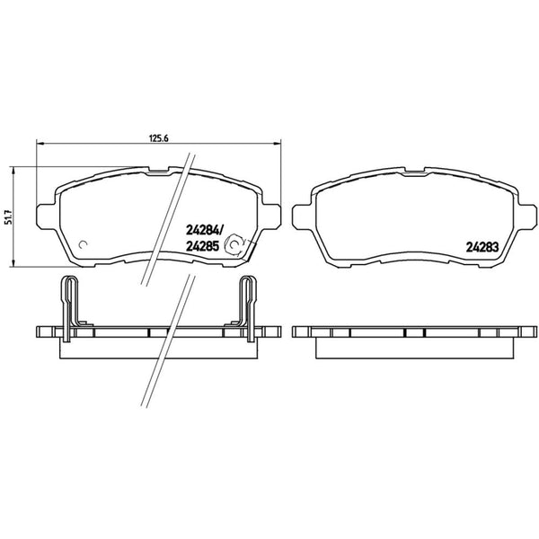 Balatas De Freno Delantera Para Suzuki Swift 2013-2023
